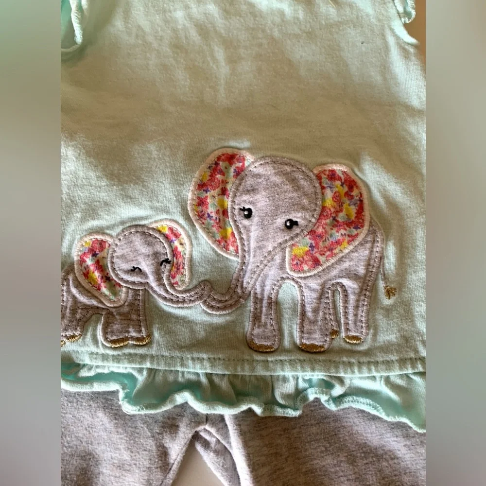 Starting Out Mint Green & Gray 2 Piece Set